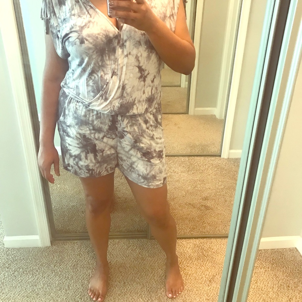 Tie-Dye shorts Romper!